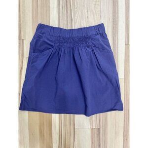 Banana Republic Purple Skirt Size 0 Smocked Front
